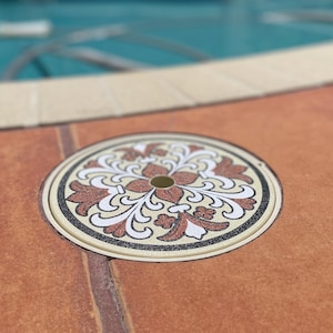Decorative Pool Skimmer Lid Cover | Replacement for Hayward SPX1084R | Fits SP1082, SP1083, SP1084, SP1085, SP1086 Round Cover Models