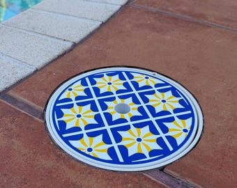 Couvercle décoratif pour skimmer de piscine | Remplacement pour Hayward SPX1084R | Carrelage de style Old Havana