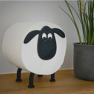 Sheep Paper Roll Holder, Funny 3D-Printed Toilet Paper Stand, Bathroom Decor, Tissue Storage, Fun Bathroom Accessory, Novelty Sheep Design