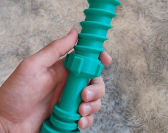 Épée de piscine pour nouilles avec poignée | Jouet de plage imprimé en 3D | Manche d'épée gorgé d'eau | Add-on de nouilles pour piscine | Accessoires de piscine amusants | Attache pour manche de jouet