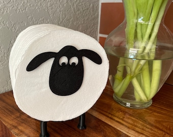 Porte-rouleau de mouton, Support de papier hygiénique amusant imprimé en 3D, Décoration de salle de bain, Rangement de mouchoirs en papier, Accessoire de salle de bain amusant, Motif mouton fantaisie
