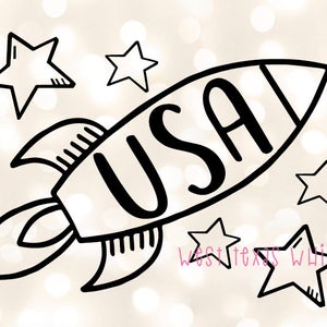 USA Rocket SVG, America svg, 4 de julio svg, niño 4 de julio svg, niño pequeño svg, niños únicos svg, niños 4 de julio svg, astronauta svg