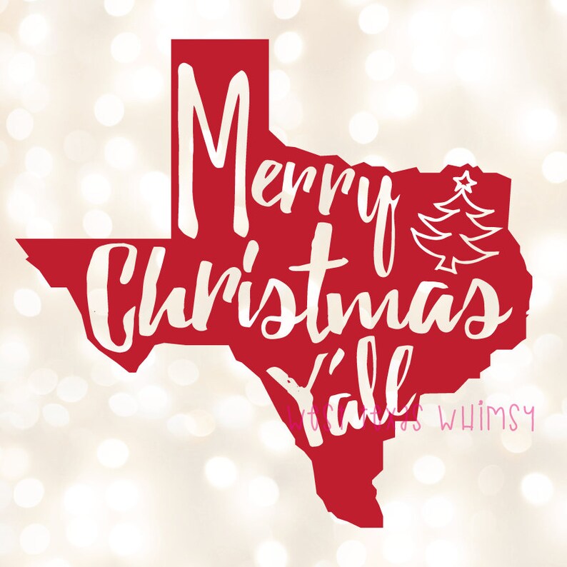 Merry Christmas Y’all SVG Texas Christmas SVG Southern – Etsy