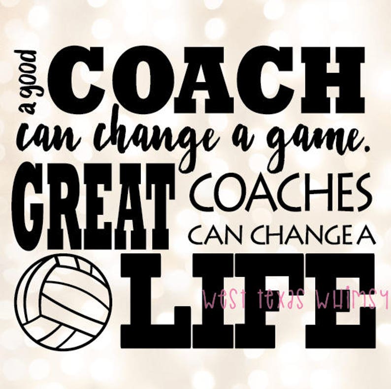 Volleyball Coach SVG Best Coach Svg Volleyball Svg Etsy