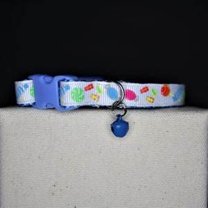 CAT COLLAR | Kitten Collar | Handmade Cat Collar | Collar with Bell | Blue Collar | Blue Bell | Sweeties | Sweet Box | Sweet Kitty | Blue
