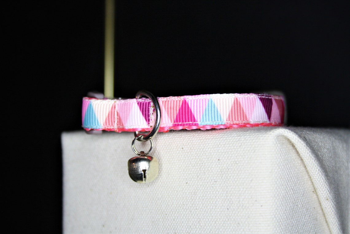CAT COLLAR Kitten Collar Handmade Cat Collar Geometric Etsy