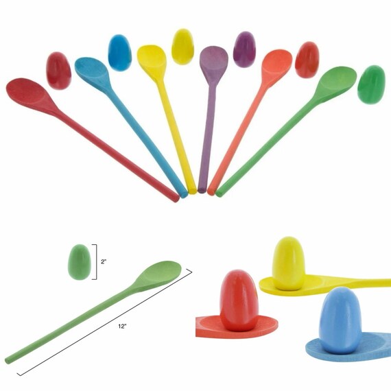 Wooden Spoon Egg Race Game for Kids Parties Picnics Lawn Etsy