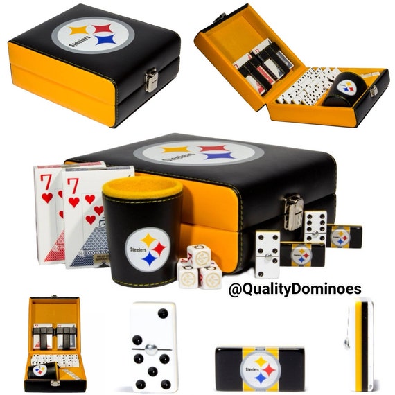 Club America Aguilas Deluxe Set with 2 Games 2 Poker Cards Domino Dominoes