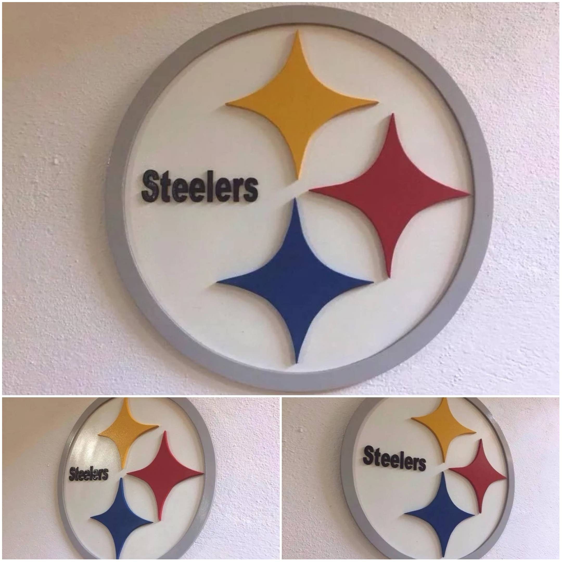 3D Pittsburgh Steelers Wall Art MDF WOOD Sign 16 Etsy