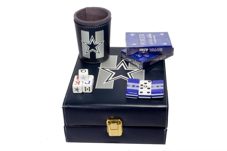 Dallas Cowboys Deluxe Set 3 Spiele: Domino Cubilete 2 | Etsy