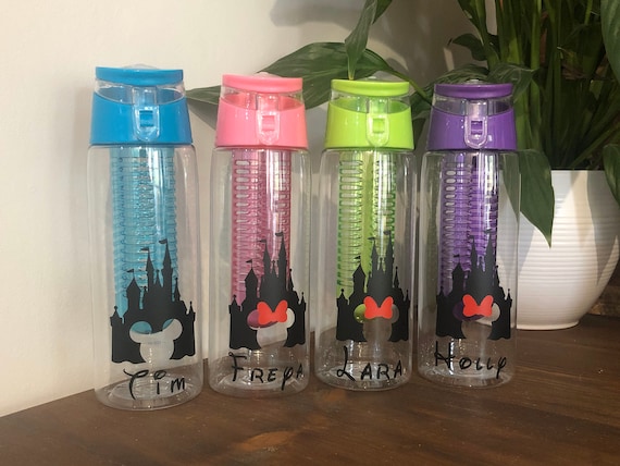 Personalised Disney Water Bottles His & Hers Mickey and - Etsy UK