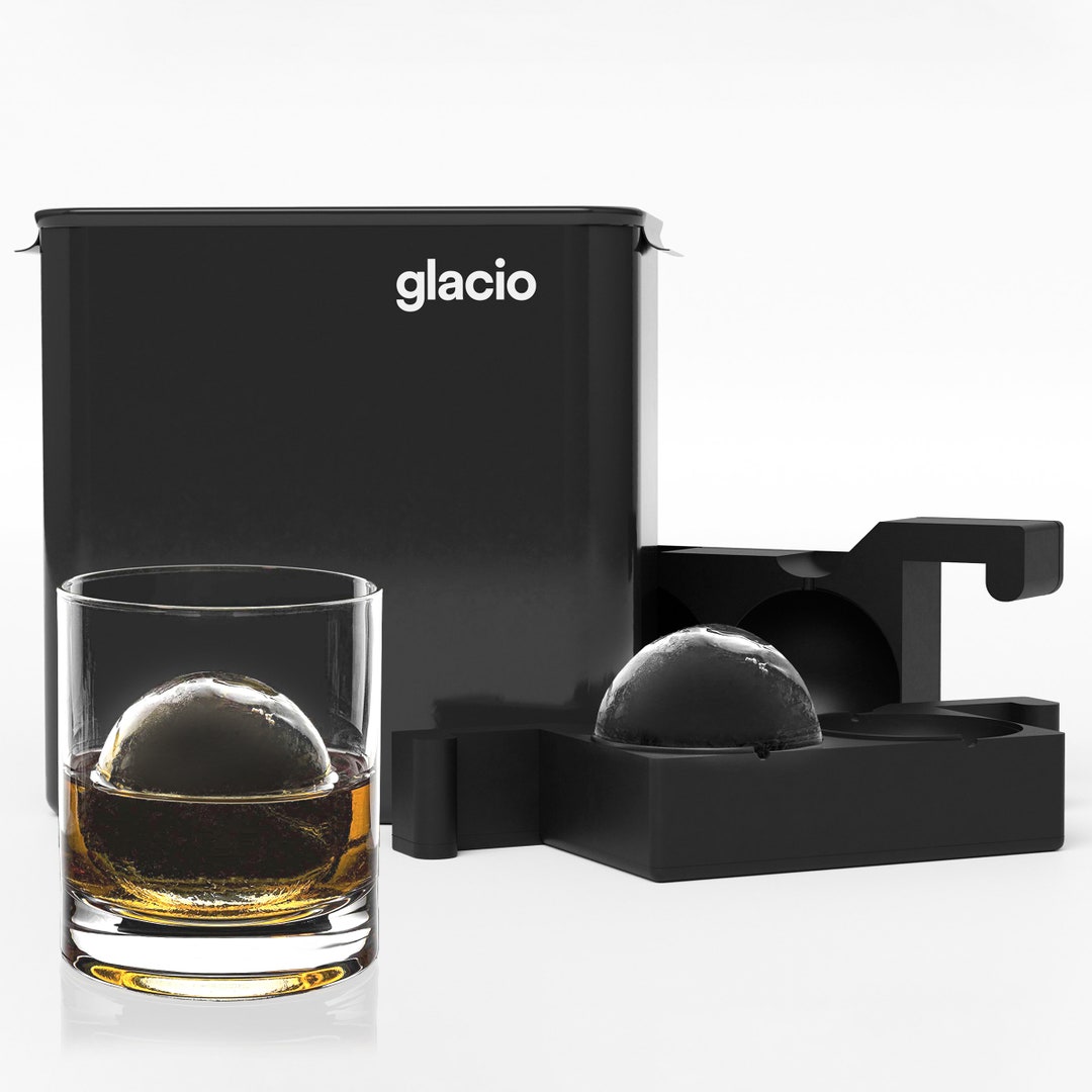 Glacio Clear Sphere or Cube Ice Duo Ice Cube Maker and Mold Create