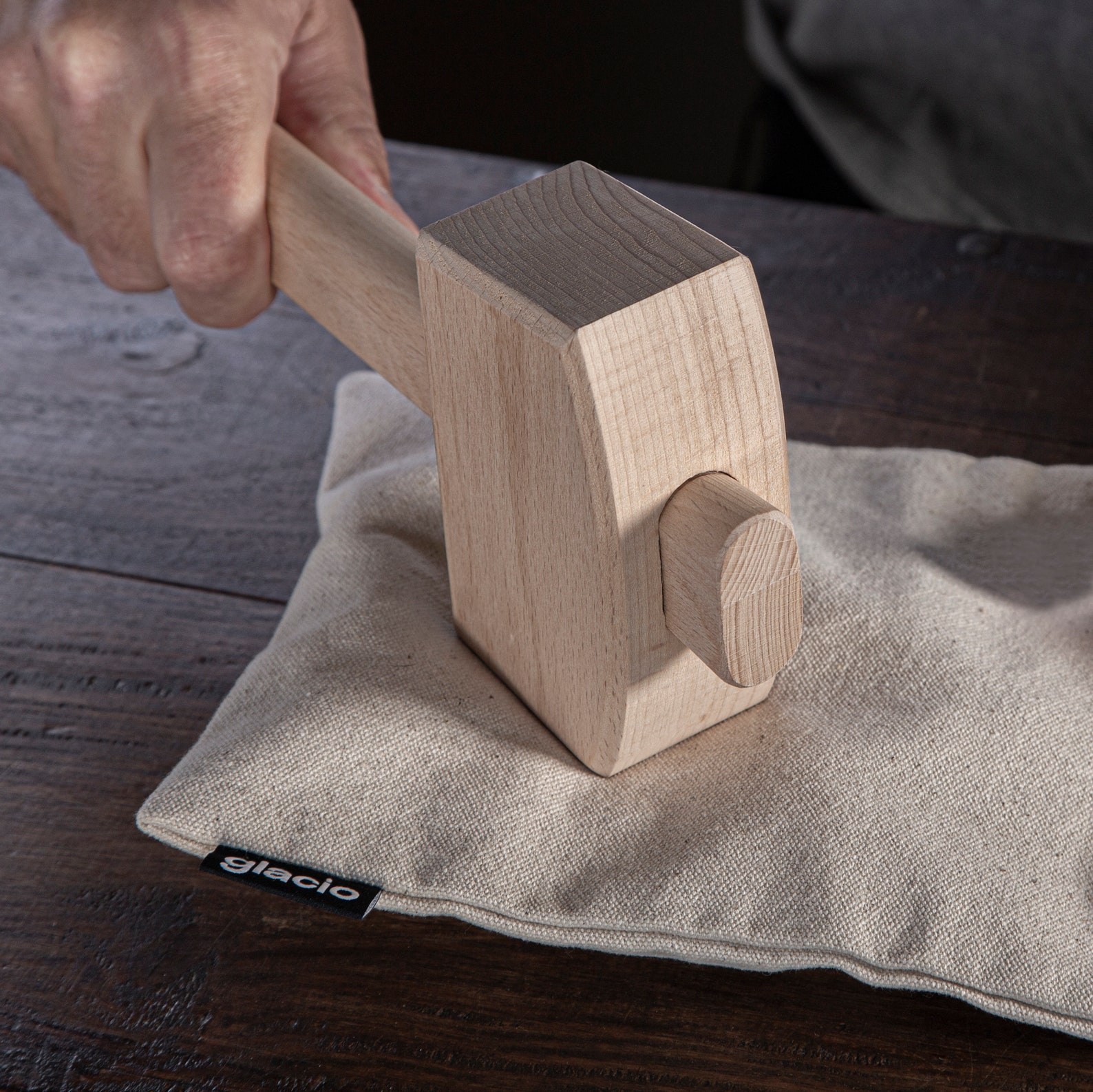 Glacio Ice Mallet and Lewis Bag Wood Hammer and Canvas Bag Etsy