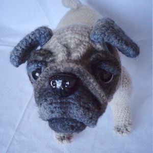 Amigurumi, Handmade toy, Dog, Crochet, Pug, Toy, Plush