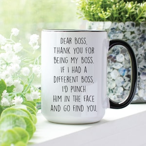 Funny Boss' Day Gift, Boss Appreciation Mug from Employee