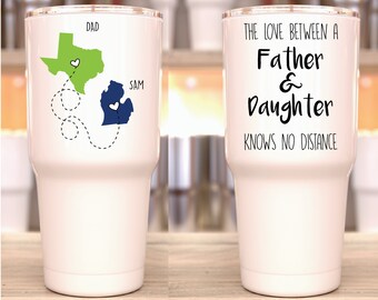 The Bond Mother Between Daughter Knows No Distance Personalized Tumbler-Birthday gift Christmas Gift Gift for mother for daughter