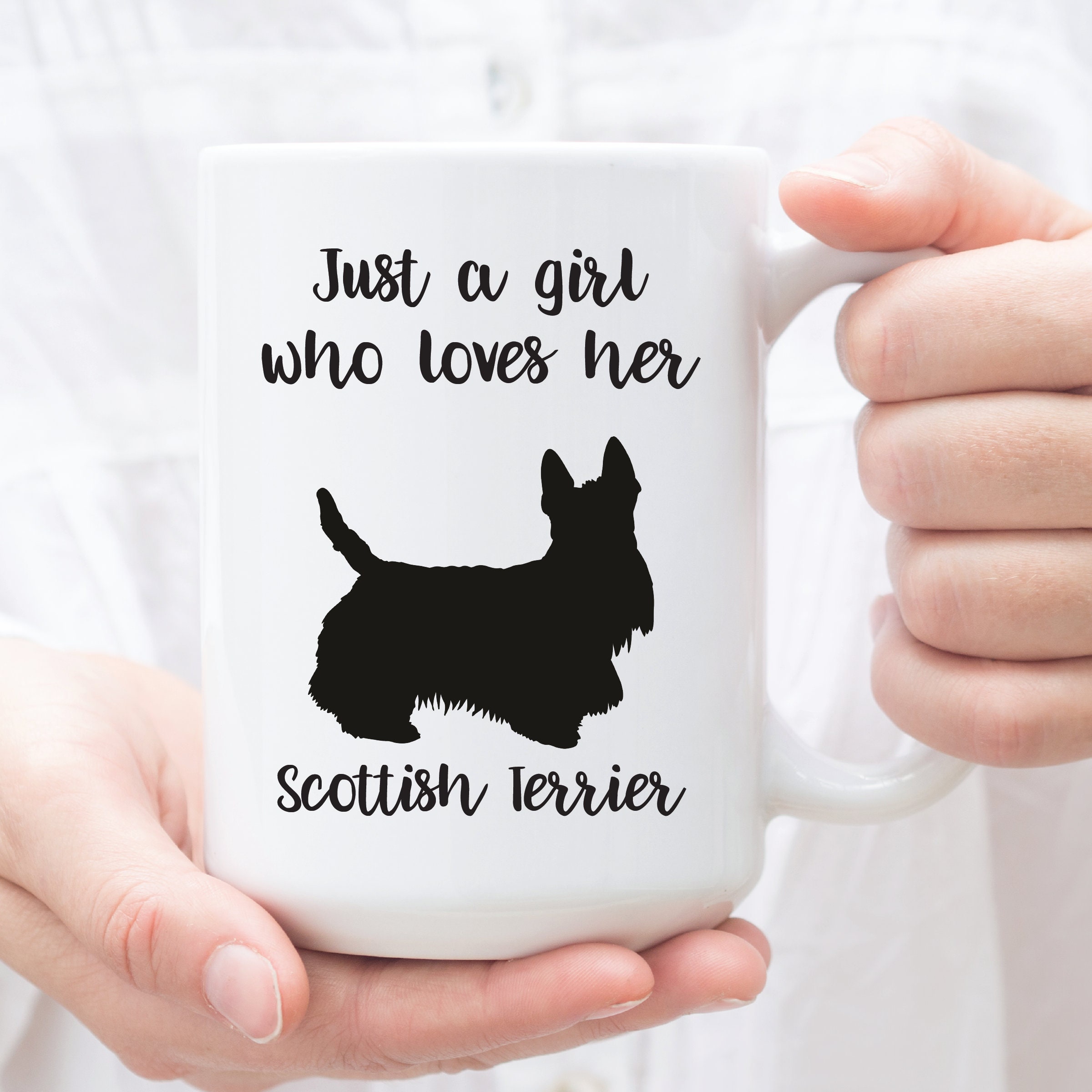 Scottish Terrier Gifts for Her Just a Girl Who Loves Her Etsy