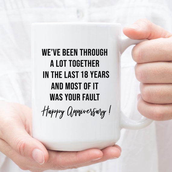 18 Year Anniversary Gift for Husband 18th Anniversary Gift Etsy