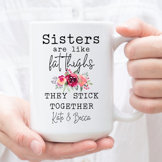 Personalized Gifts for Sister Custom Sisters Mug Funny | Etsy
