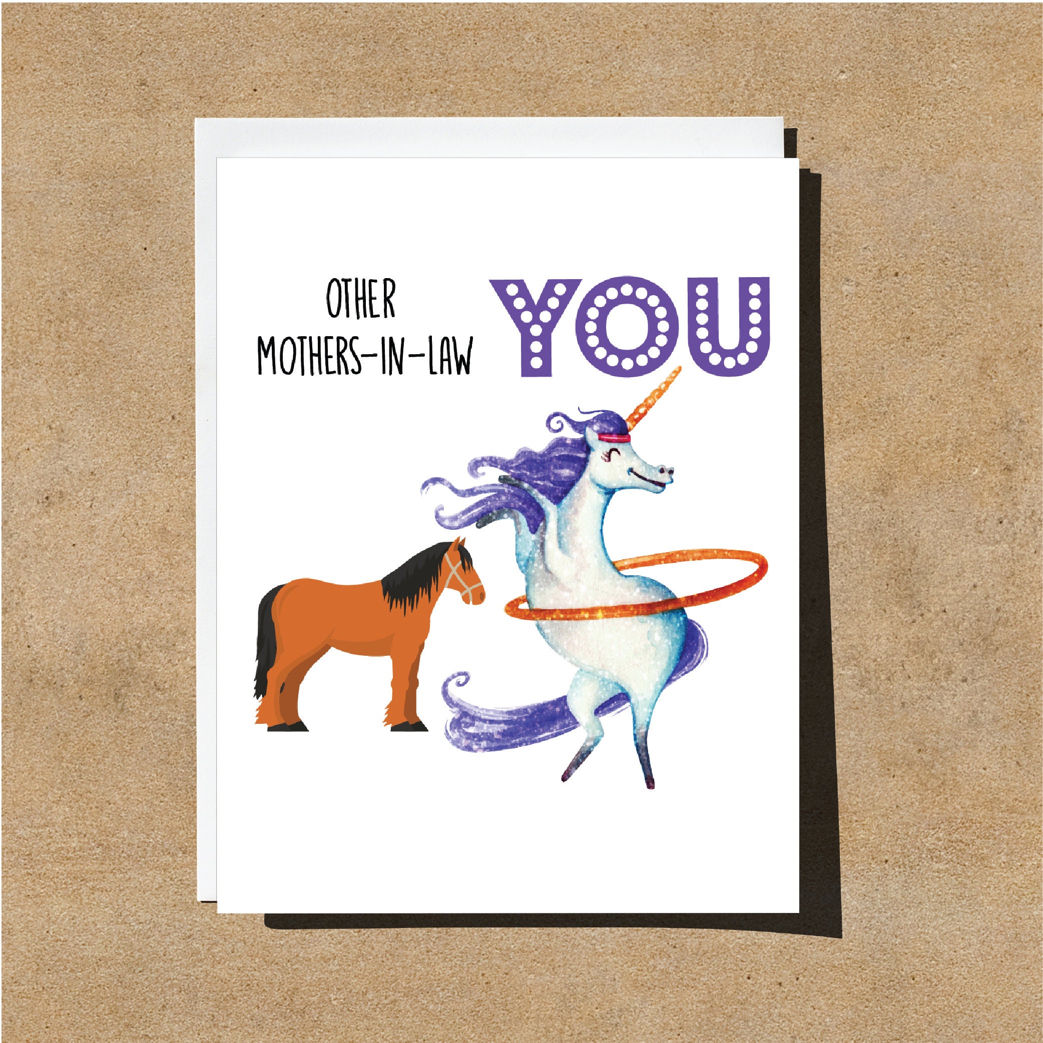 Motherinlaw Card Funny Motherinlaw Card Motherinlaw Etsy