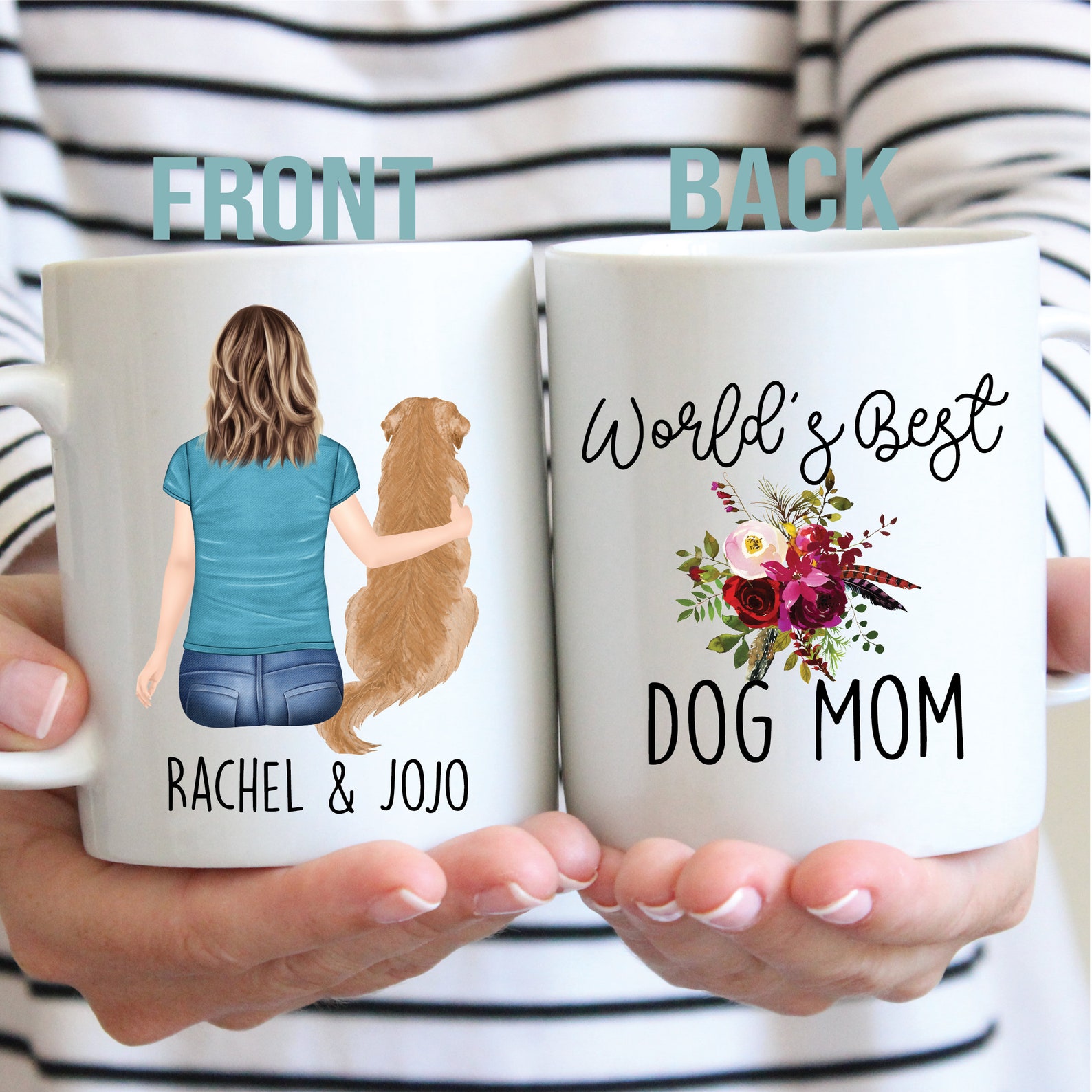 Personalized Dog Mug World's Best Dog Mom Mug Gift for Etsy