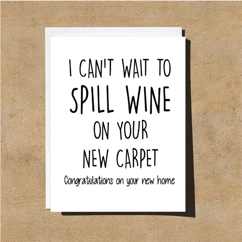 New Home Card Funny Card for New Homeowner Moving House Etsy