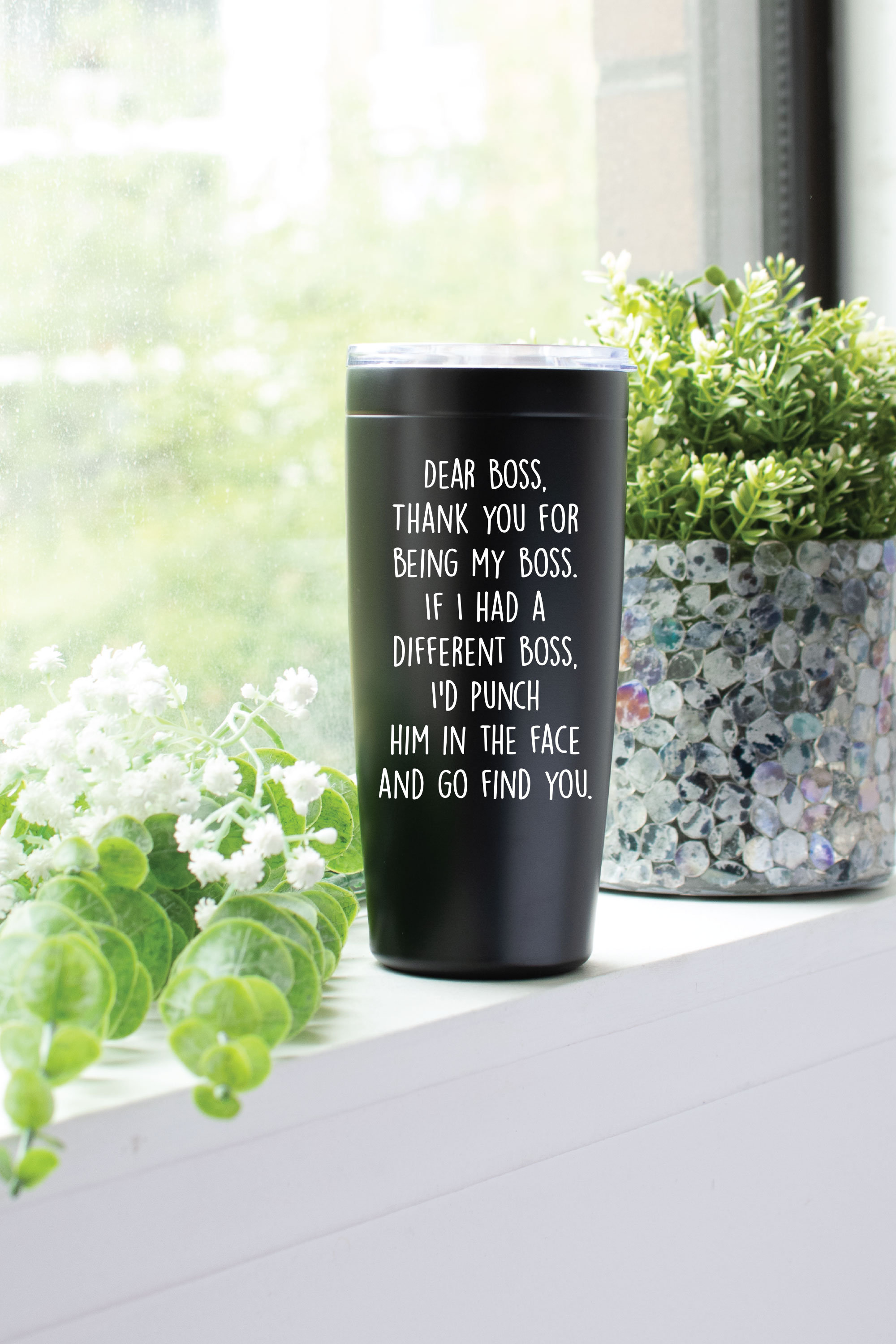 Gifts for Bosses from Employee Best Boss Tumbler Funny Double Wall Vac –  Cute But Rude