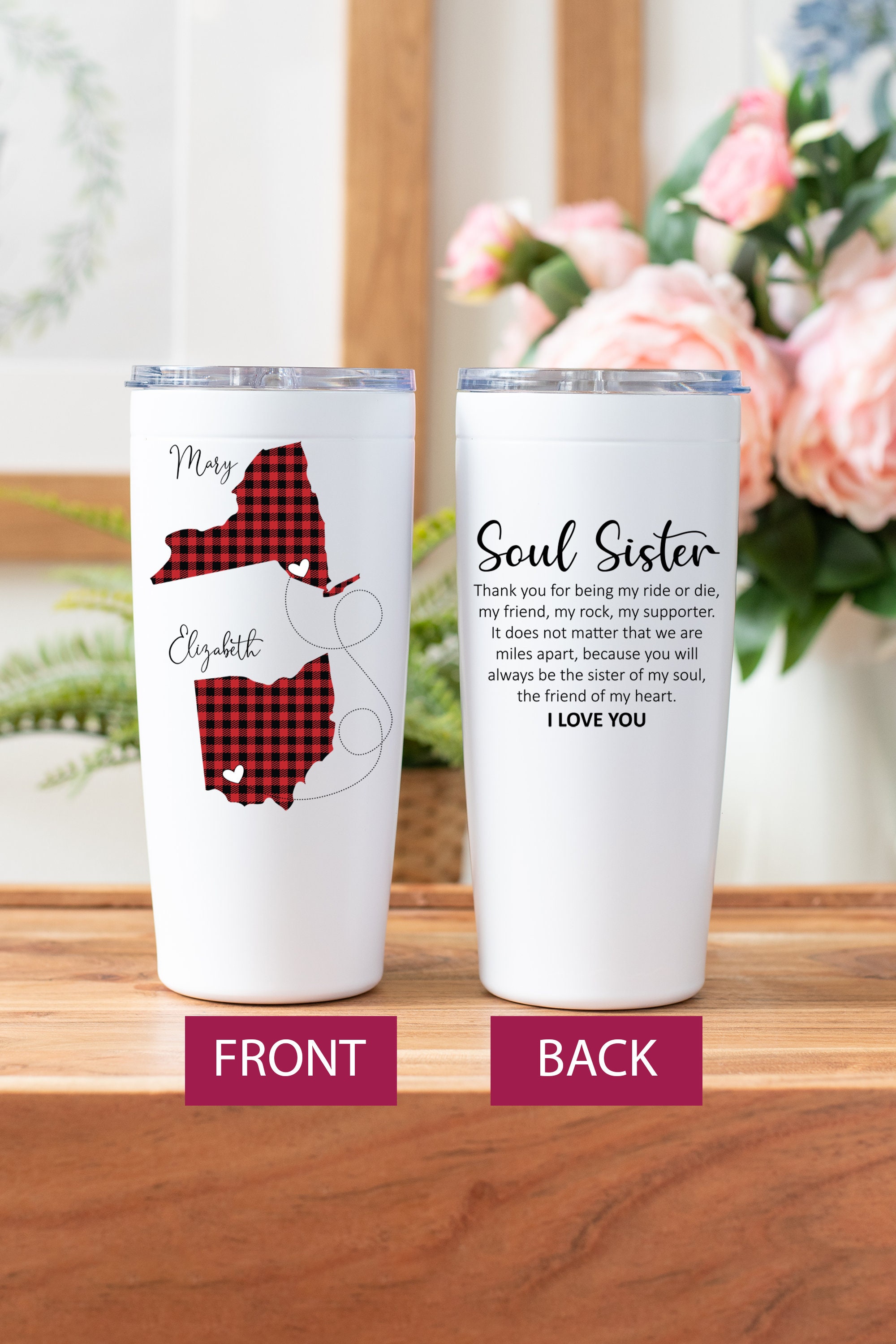 Personalized Soul Sister Gift Best Friend Moving Gift Custom