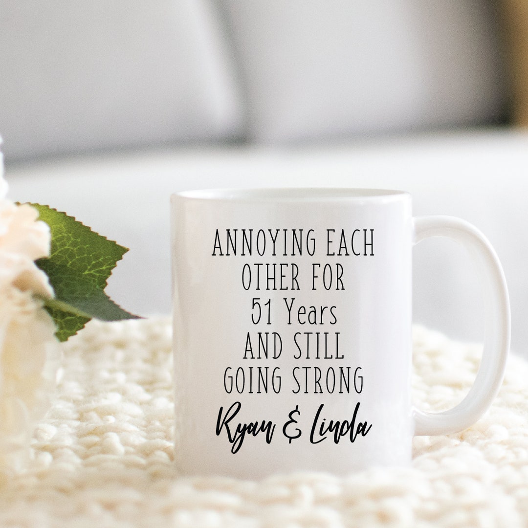 Personalized Gift for 51st Wedding Anniversary Custom Cup - Etsy