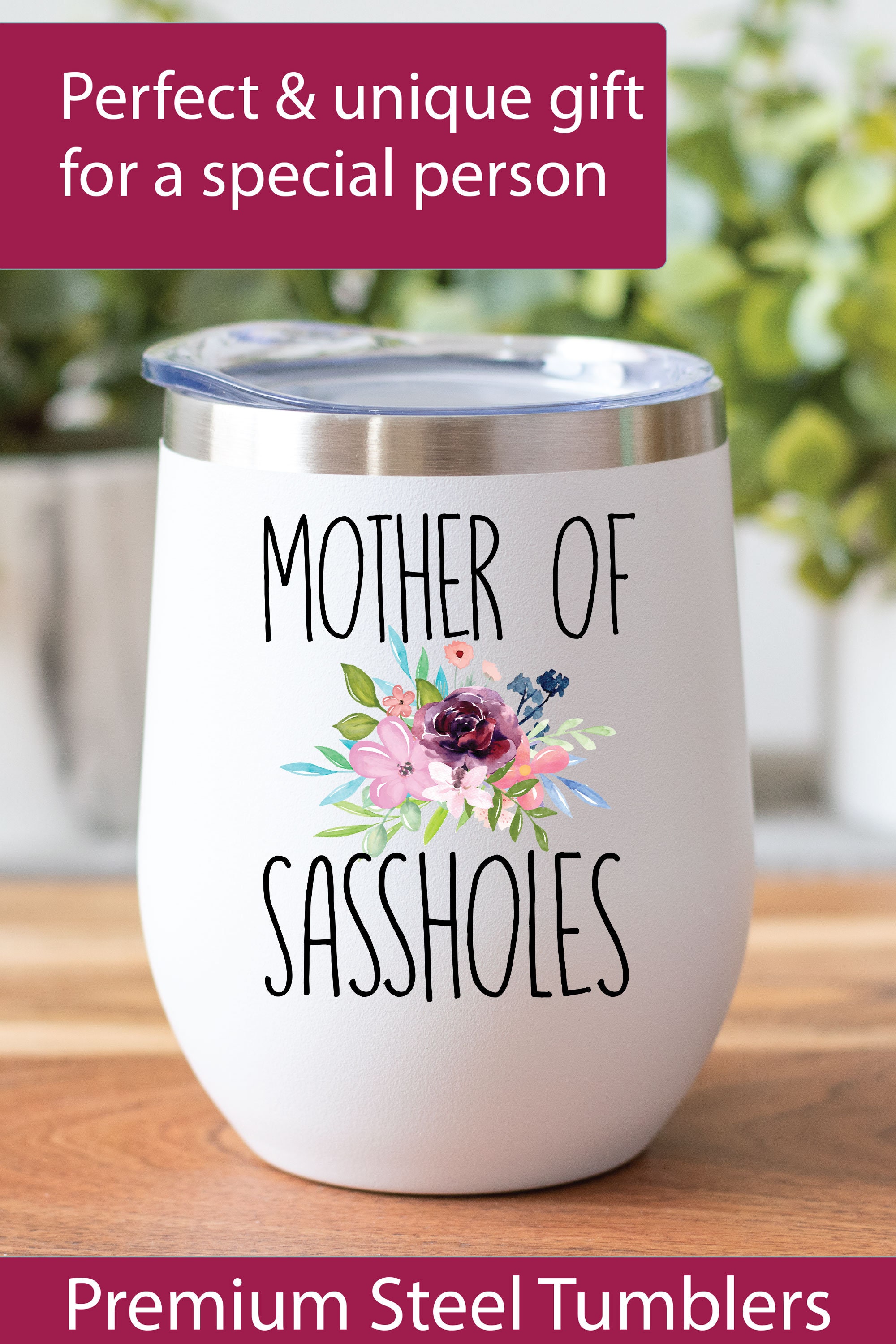 Funny Tumbler for Mom Mother of Sassholes Tumbler Etsy