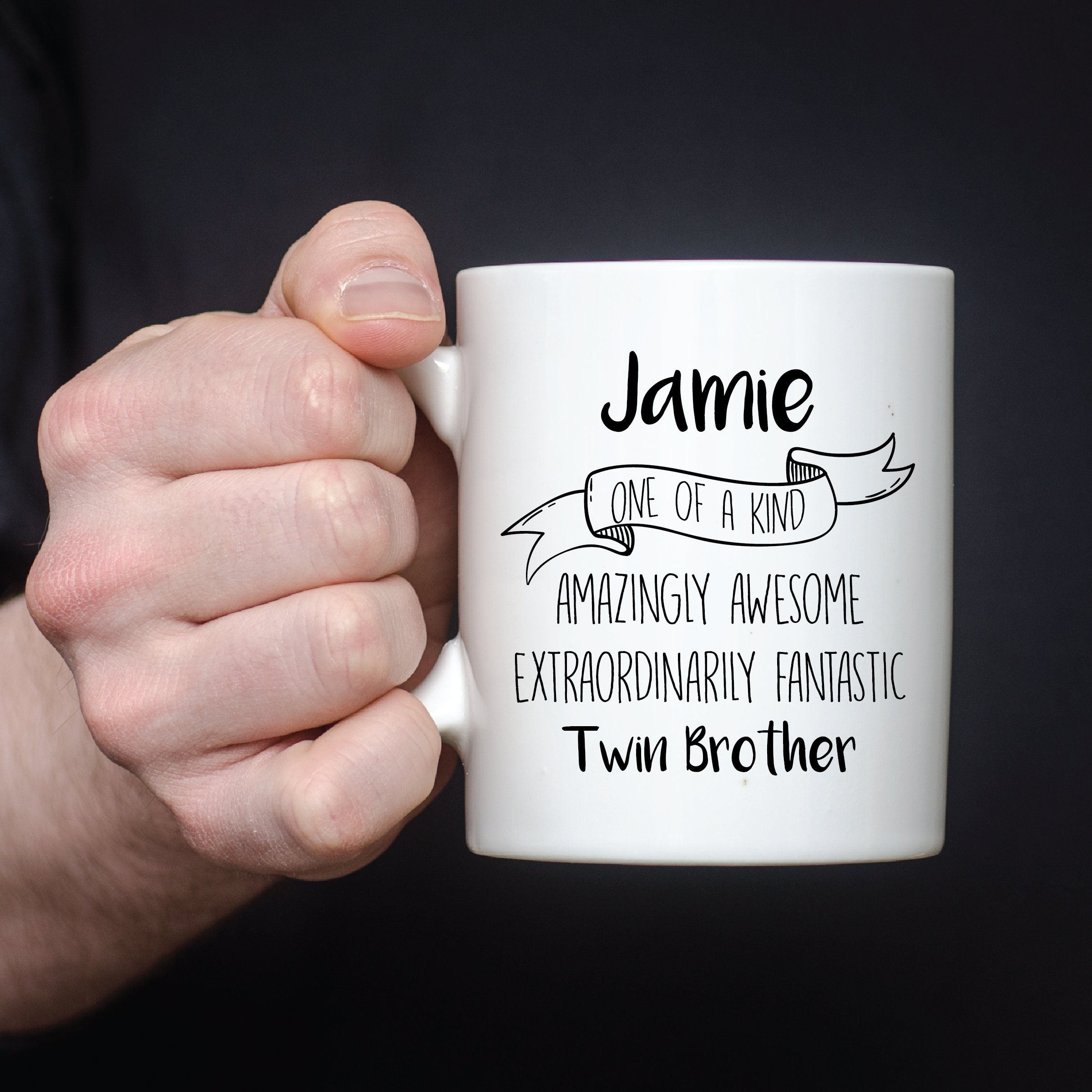 Personalized Coffee Mug for Twin Brother Custom Gifts for Etsy