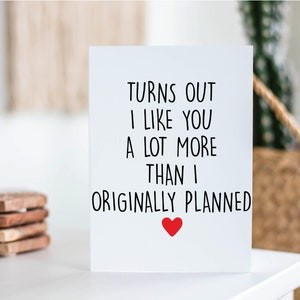 1 Year Dating Anniversary Card For Boyfriend, I Love You Card, Anniversary Card, Valentine'S Card, Funny Love Card Boyfriend, I Love You