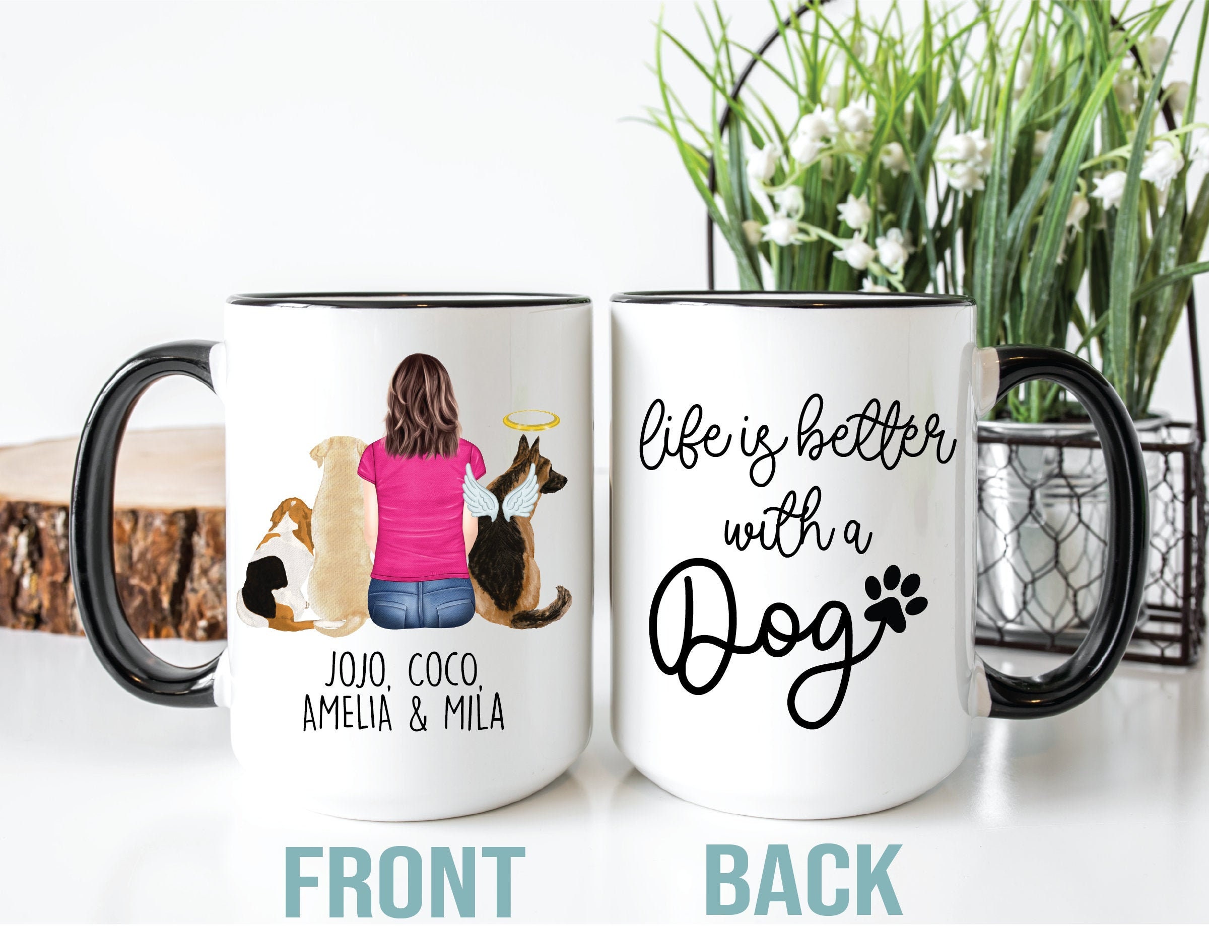 Custom Dog Mug Life is Better With a Dog Mug Custom Dog Mug Etsy Canada