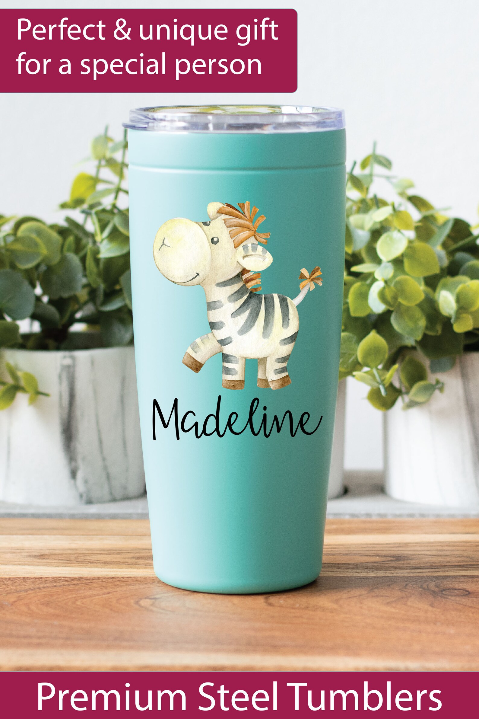 Zebra Tumbler Zebra Gifts for Zebra Lovers Personalized Etsy