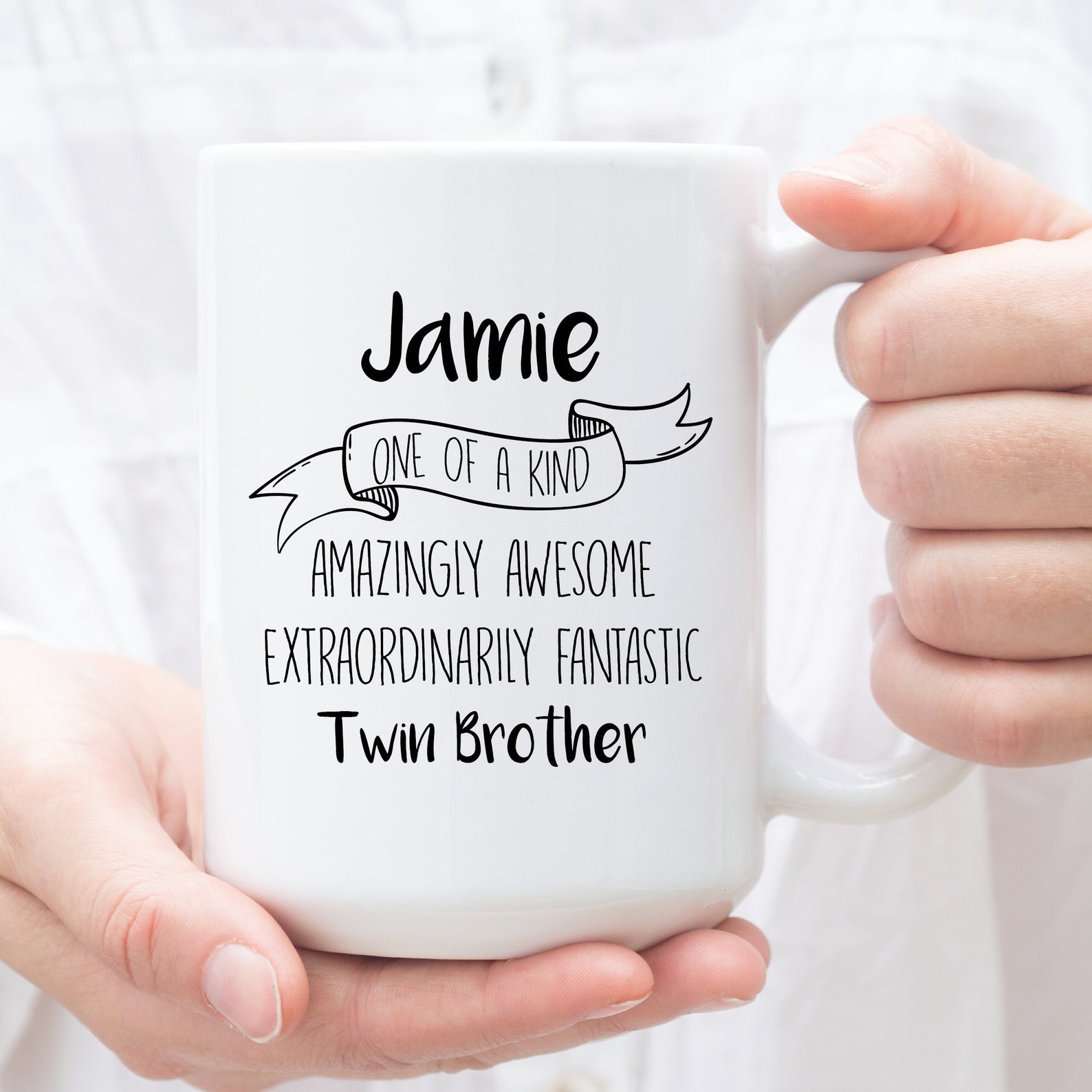 Personalized Coffee Mug for Twin Brother Custom Gifts for - Etsy