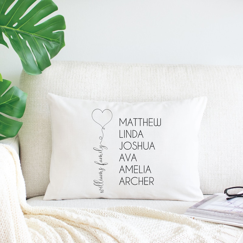 Family Names Est. Pillow - Custom main image 1