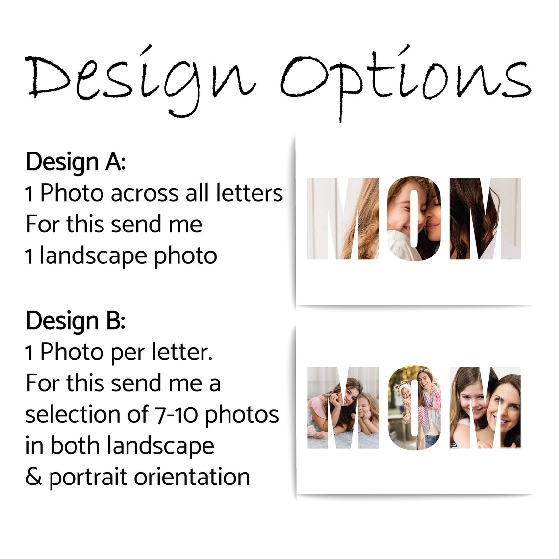 Mom Photo Collage Photo Mom Gift Digital Gift for Mom Etsy