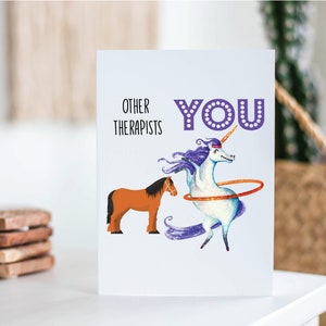 Therapist Card, Therapist Card For Women, Appreciation Card, Thank You Therapist Card, Family Therapist Card, Therapy Card Women,Therapist