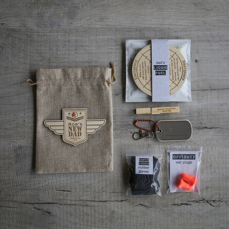 Personalised New Dad's Survival Kit Pouch image 3