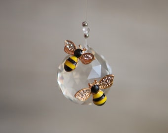 Crystal Bee Suncatcher Gift - A Pocket full of Rainbows, Mothers Day gift