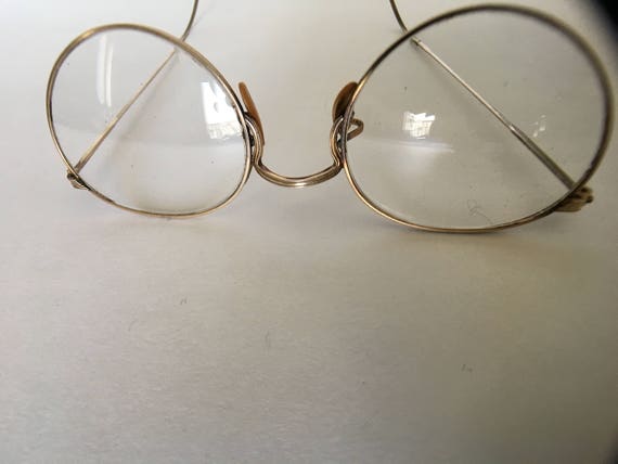 Gold Filled Round wire rim Glasses - image 5