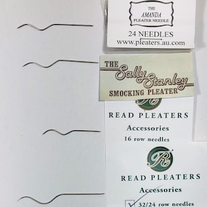 24 Smocking Plissee Nadeln - Echte Markennamen, Sets von 24 passend für verschiedene Plätter