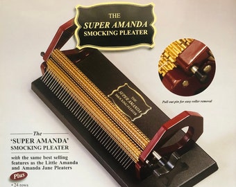 Super Amanda Smocking Pleater Machine: 24 Half-spaced Rows