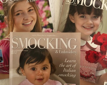 Choose from Smocking 90 - 99 Australian Smocking & Embroidery Magazine - Slow Stitching, Smocking Patterns. (Australian Seller)