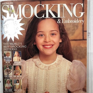 Smocking Patterns - Issue 44 Smocking & Embroidery Magazine - Heirloom Sewing for Boys and Girls - Full Size Patterns (Australia Seller)