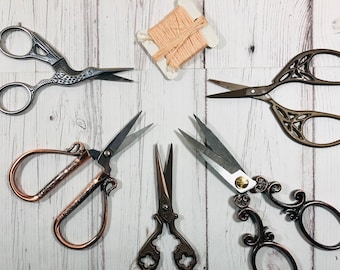 Vintage Look Craft Scissors - Several Designs to Choose From.  Beautiful Scissors for all sorts of Needlework. (Australia Seller of Crafts)