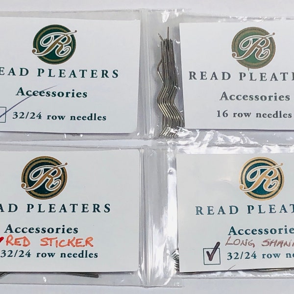 Read Smocking Pleater Needles - Various Packs based on your Read Pleater Model. Packs of 10. (Australia Seller)
