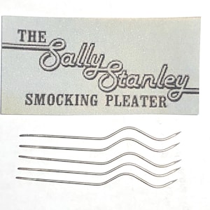 5 agujas para fruncir originales de Sally Stanley (también compatibles con Amanda Jane Smocking Pleater) (vendedor australiano)