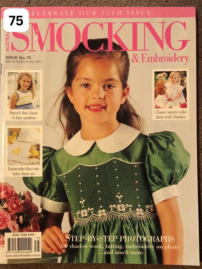 Choose from Issues 70 79 Australian Smocking & Embroidery Magazine. Slow Stitching, Smocking Patterns for Girls. Australian Seller image 6