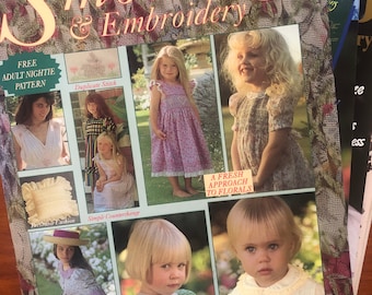 Scegli tra i numeri 20-29 della rivista Australian Smocking & Embroidery, modelli di smocking per ragazze. (Venditore Australiano)